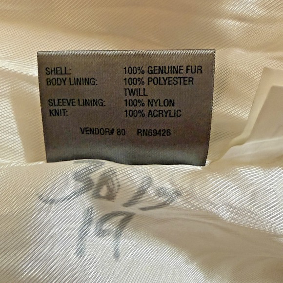 Wilsons Leather Cream Bomber Jacket - Picture 5 of 9